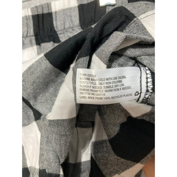 Wondershop Pajama 3pc Set Small Buffalo Check Shorts Red Sweatshirt Matching Bag - Picture 10 of 12